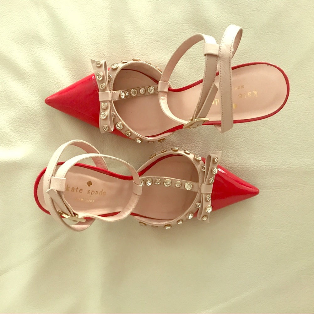 Kate Spade Lydia Red Patent leather heels